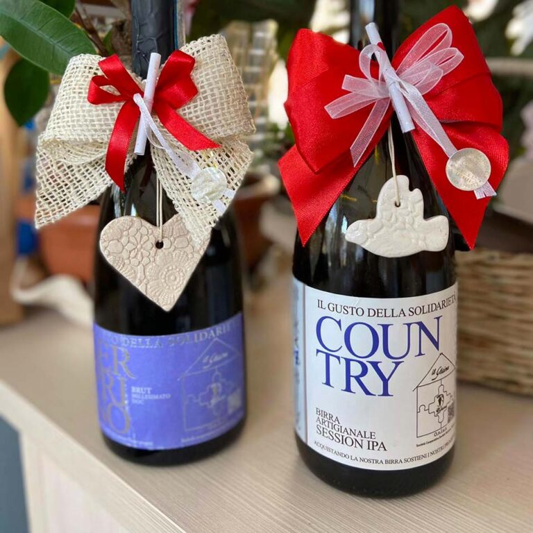 Birra artigianale "Il gusto della solidarietà" idee regalo Cooperativa Il Glicine